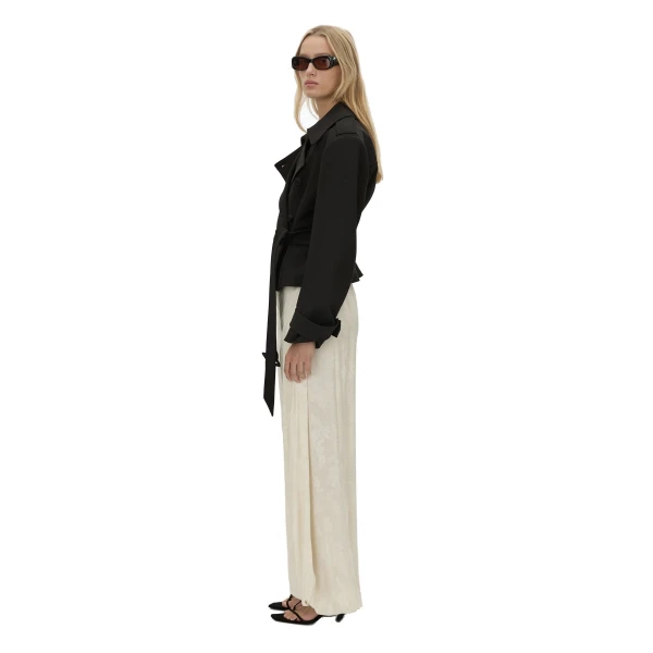Camilla and Marc Asena Short Trench in Black