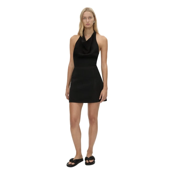 Camilla and Marc Aubrey Denim Mini Dress in True Black