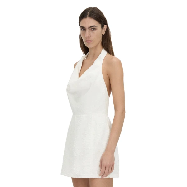 Camilla and Marc Aubrey Denim Mini Dress in White Neps
