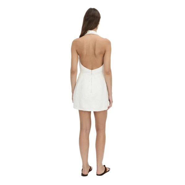Camilla and Marc Aubrey Denim Mini Dress in White Neps