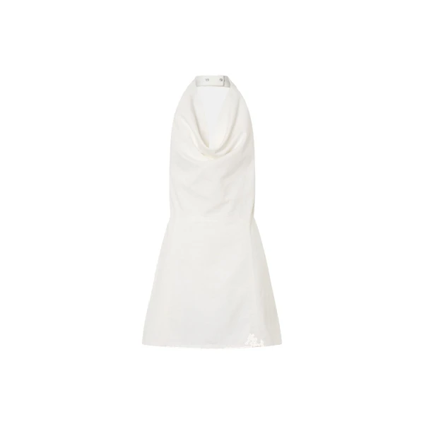 Camilla and Marc Aubrey Denim Mini Dress in White Neps | Dresses | Luxury Shoes 