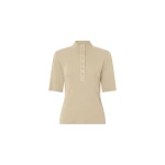Camilla and Marc Aubrey Elbow Sleeve Rib Top in Latte | Tops | Luxury Shoes 
