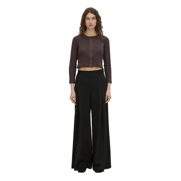 Camilla and Marc Aubrey Long Sleeve Rib Top in Hickory