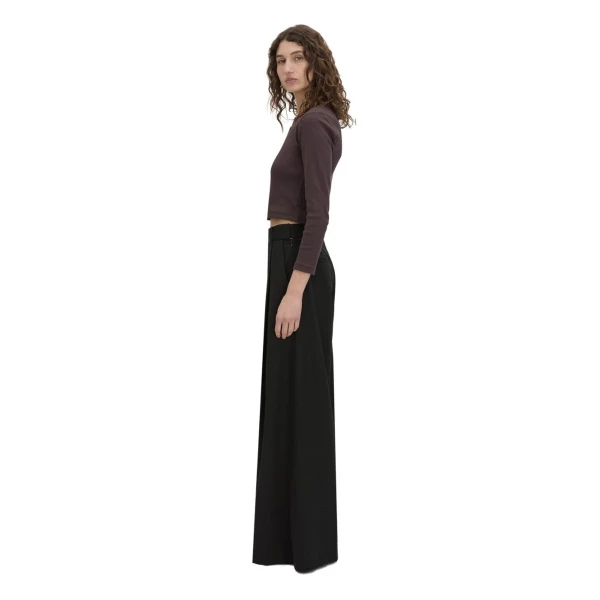 Camilla and Marc Aubrey Long Sleeve Rib Top in Hickory
