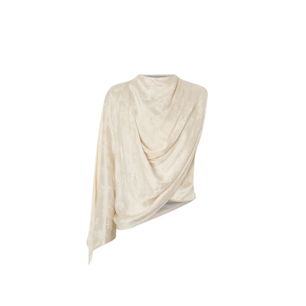Camilla and Marc Avis Drape Top in Cream | Tops | Luxury Shoes 