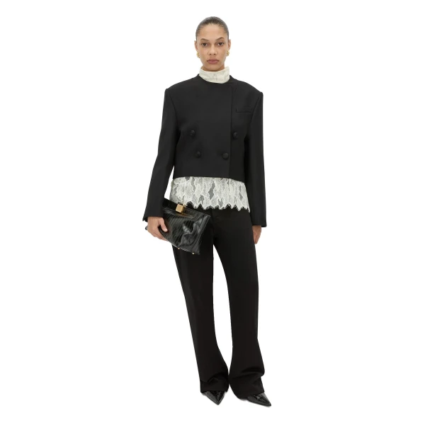Camilla and Marc Caius Relaxed Cropped Blazer in Black
