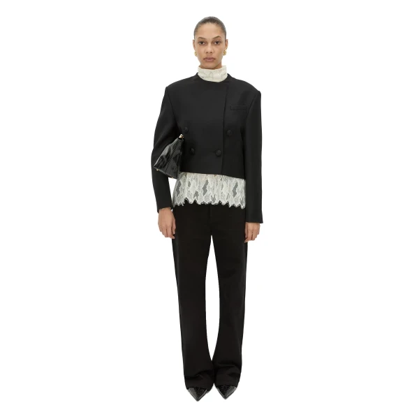 Camilla and Marc Caius Relaxed Cropped Blazer in Black