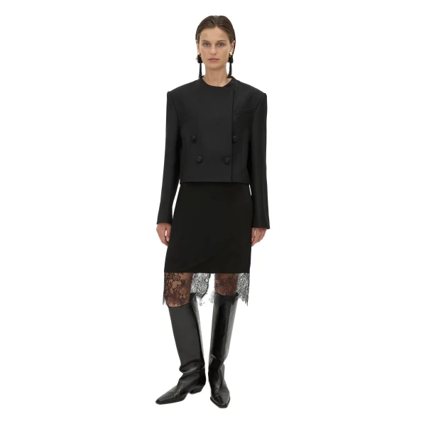 Camilla and Marc Caius Relaxed Cropped Blazer in Black