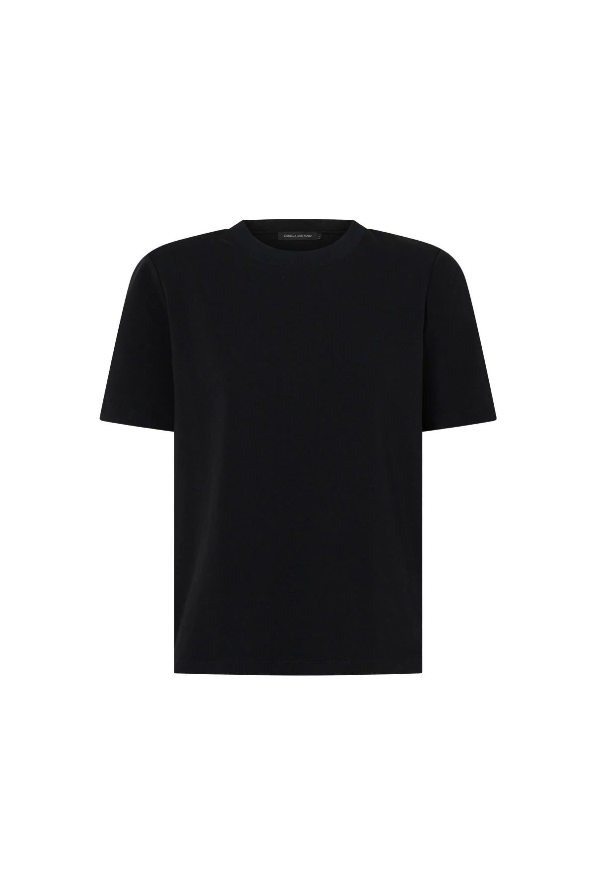 Camilla-and-Marc-Carmen-Shoulder-Pad-Tee-in-Black Camilla and Marc Carmen Shoulder Pad Tee in Black | Tops | Luxury Shoes