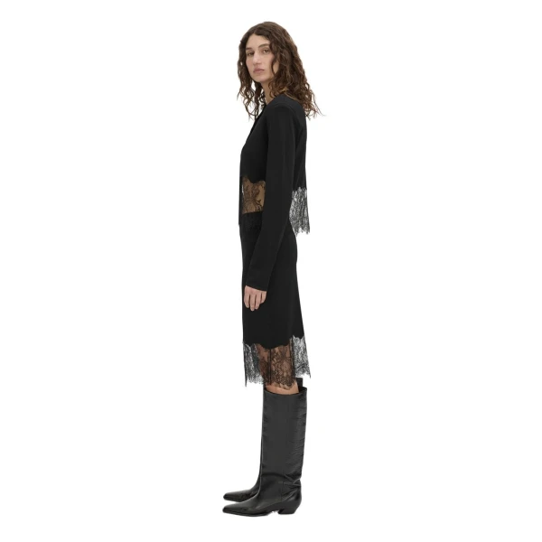 Camilla and Marc Cayana Lace Knit Skirt in Black