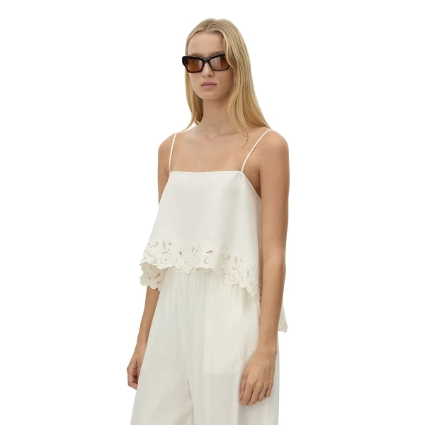 Camilla and Marc Chara Embroidered Cami in Cream