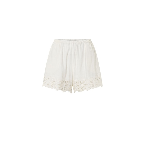 Camilla and Marc Chara Embroidered Short in Cream | Shorts | Luxury Shoes 