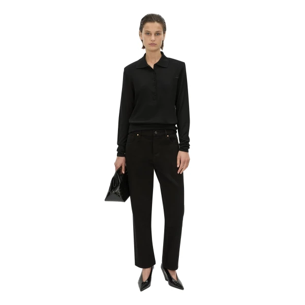 Camilla and Marc Chime Knit Long Sleeve Top in Black