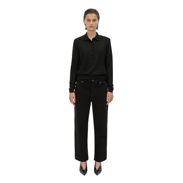 Camilla and Marc Chime Knit Long Sleeve Top in Black