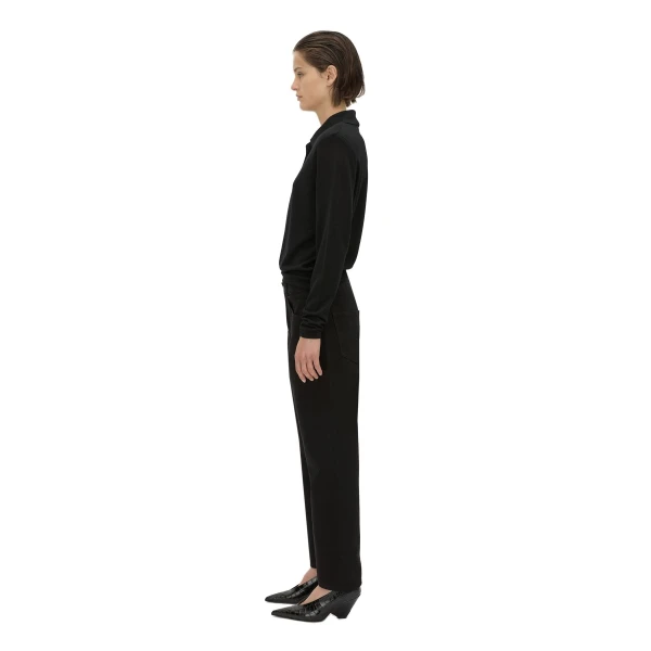 Camilla and Marc Chime Knit Long Sleeve Top in Black