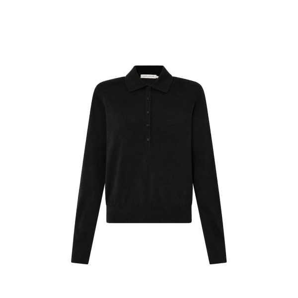 Camilla and Marc Chime Knit Long Sleeve Top in Black | Knitwear | Luxury Shoes 