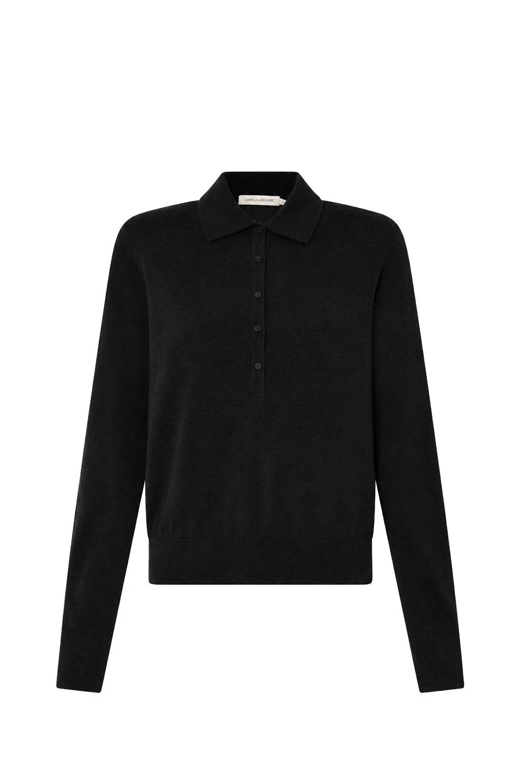 Camilla-and-Marc-Chime-Knit-Long-Sleeve-Top-in-Black Camilla and Marc Chime Knit Long Sleeve Top in Black | Knitwear | Luxury Shoes