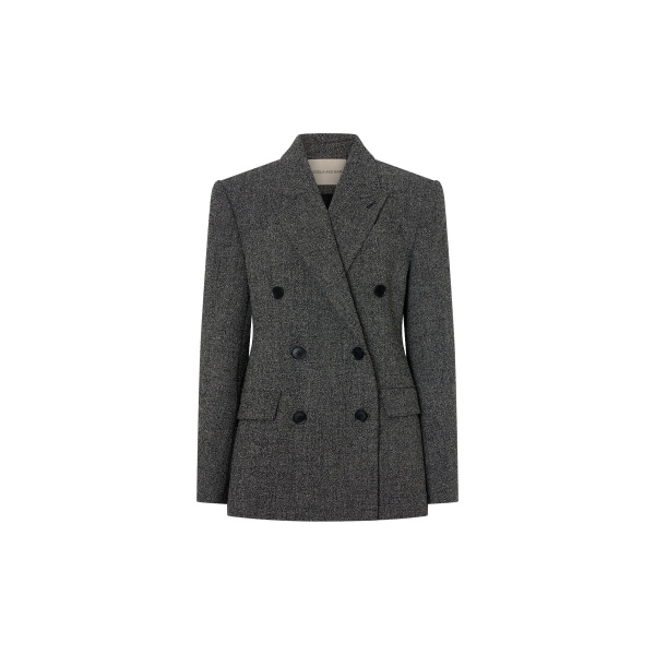 Camilla and Marc Cinder Double Breasted Blazer in Charcoal | Jackets | Luxury Shoes 
