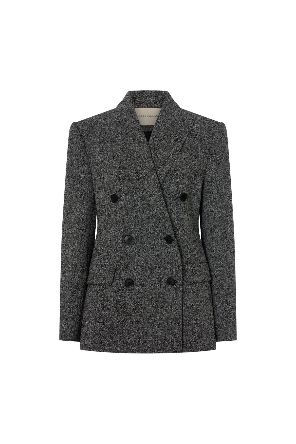 Camilla-and-Marc-Cinder-Double-Breasted-Blazer-in-Charcoal Camilla and Marc Cinder Double Breasted Blazer in Charcoal | Jackets | Luxury Shoes