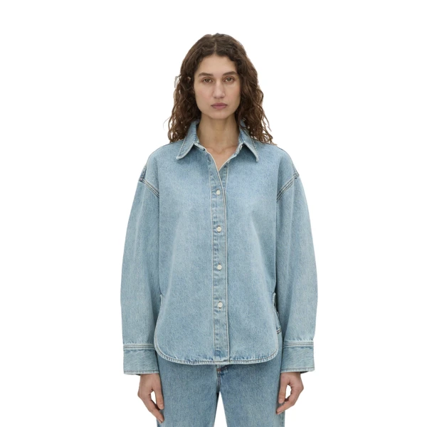 Camilla and Marc Cody Denim Shirt in Light Blue