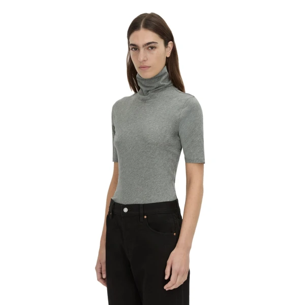 Camilla and Marc Dakota Elbow Sleeve Top in Grey Marle
