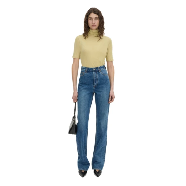 Camilla and Marc Dakota Elbow Sleeve Top in Lemongrass