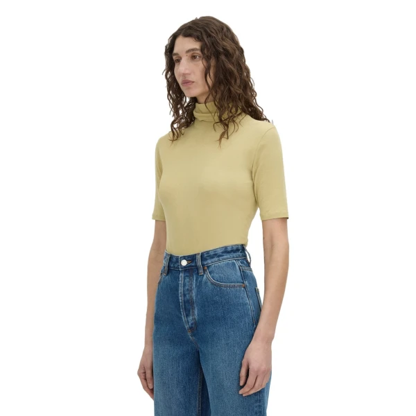 Camilla and Marc Dakota Elbow Sleeve Top in Lemongrass