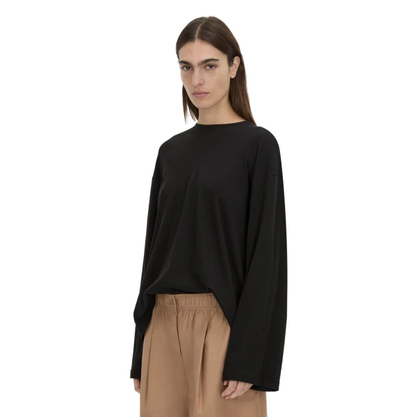 Camilla and Marc Dakota Relaxed Long Sleeve Top in Black