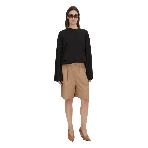 Camilla and Marc Dakota Relaxed Long Sleeve Top in Black