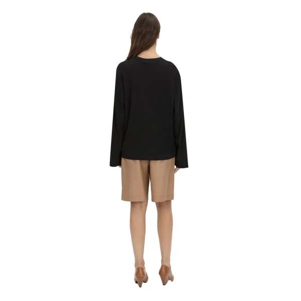 Camilla and Marc Dakota Relaxed Long Sleeve Top in Black