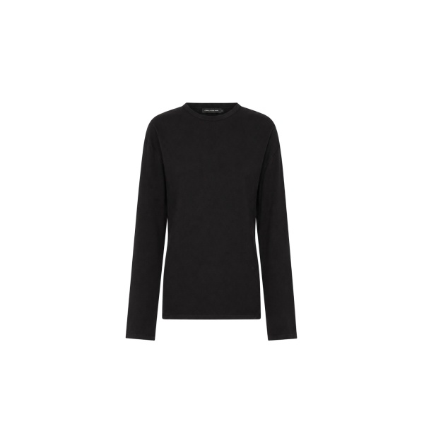 Camilla and Marc Dakota Relaxed Long Sleeve Top in Black | Tops | Luxury Shoes 