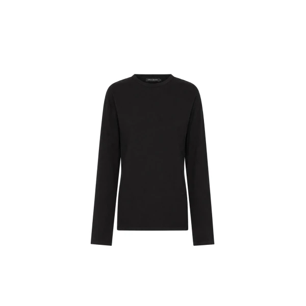 Camilla and Marc Dakota Relaxed Long Sleeve Top in Black | Tops | Luxury Shoes 
