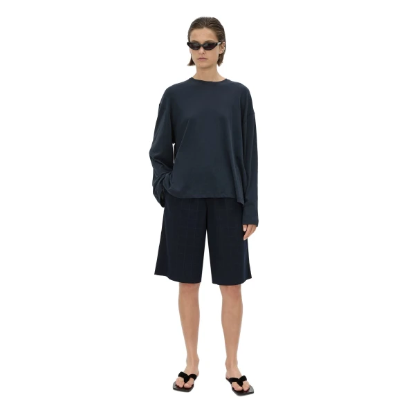 Camilla and Marc Dakota Relaxed Long Sleeve Top in Navy