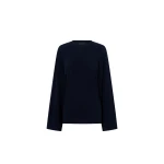 Camilla and Marc Dakota Relaxed Long Sleeve Top in Navy | Tops | Luxury Shoes 