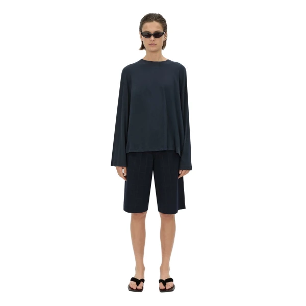Camilla and Marc Dakota Relaxed Long Sleeve Top in Navy