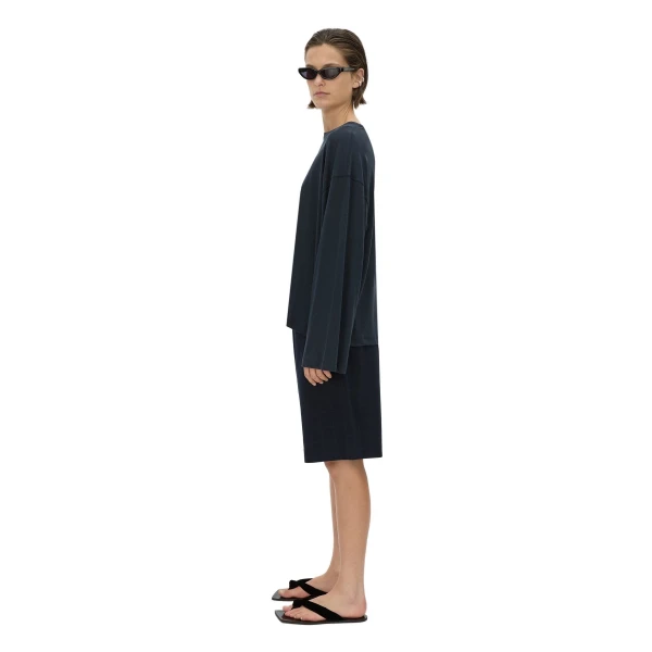 Camilla and Marc Dakota Relaxed Long Sleeve Top in Navy