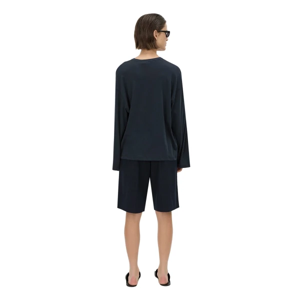 Camilla and Marc Dakota Relaxed Long Sleeve Top in Navy