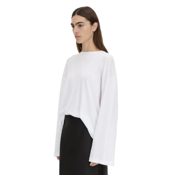 Camilla and Marc Dakota Relaxed Long Sleeve Top in Soft White