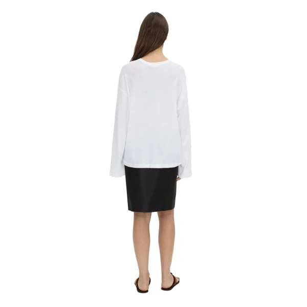 Camilla and Marc Dakota Relaxed Long Sleeve Top in Soft White