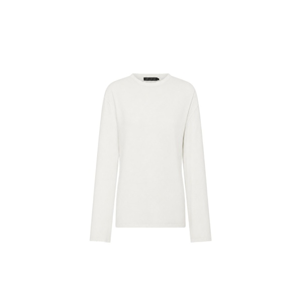 Camilla and Marc Dakota Relaxed Long Sleeve Top in Soft White | Tops | Luxury Shoes 