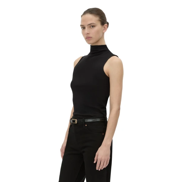Camilla and Marc Dakota Sleeveless High Neck Top in Black