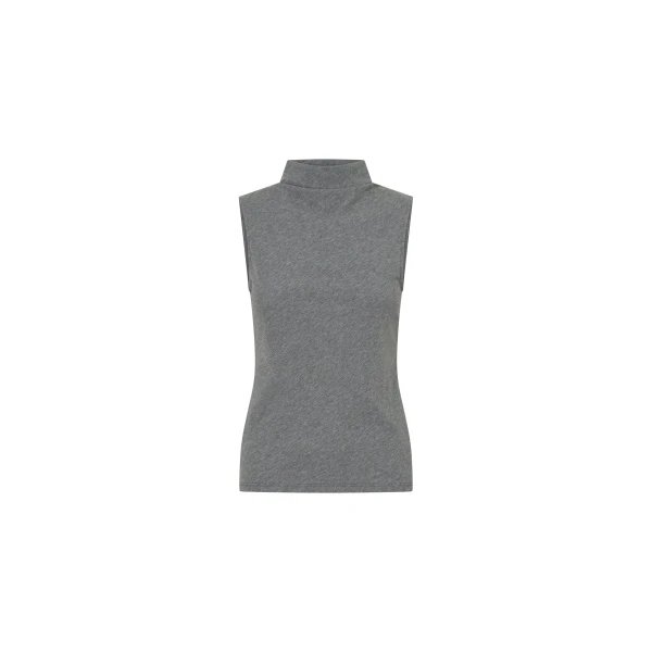 Camilla and Marc Dakota Sleeveless High Neck Top in Grey Marle | Tops | Luxury Shoes 