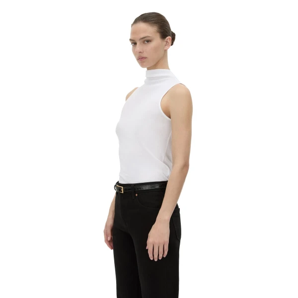 Camilla and Marc Dakota Sleeveless High Neck Top in Soft White