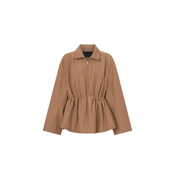 Devon Soft Gathered Anorak in Rosewood