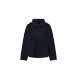 Camilla and Marc Eira Heavy Jersey Hooded Pullover in Navy | Hoodies | Luxury Shoes 