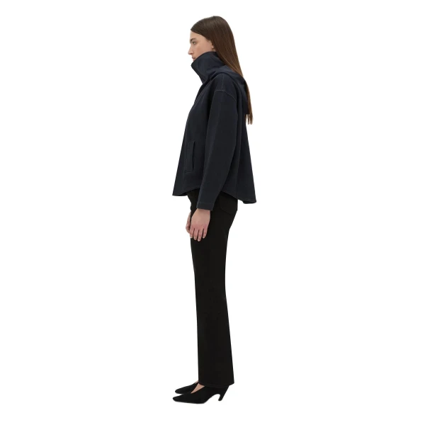 Camilla and Marc Eira Heavy Jersey Hooded Pullover in Navy