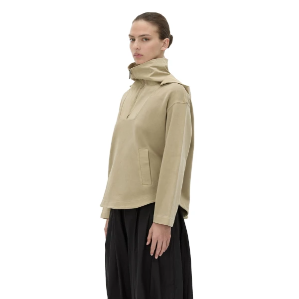 Camilla and Marc Eira Heavy Jersey Hooded Pullover in Oyster