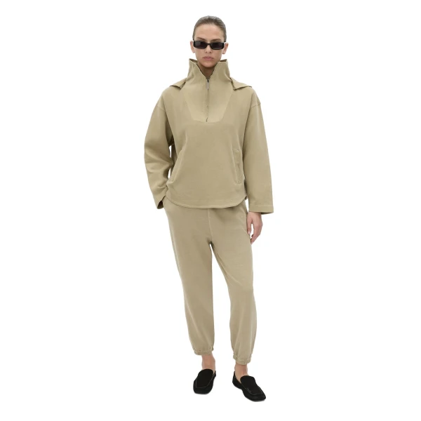 Camilla and Marc Eira Heavy Jersey Hooded Pullover in Oyster