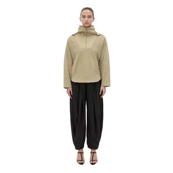 Camilla and Marc Eira Heavy Jersey Hooded Pullover in Oyster