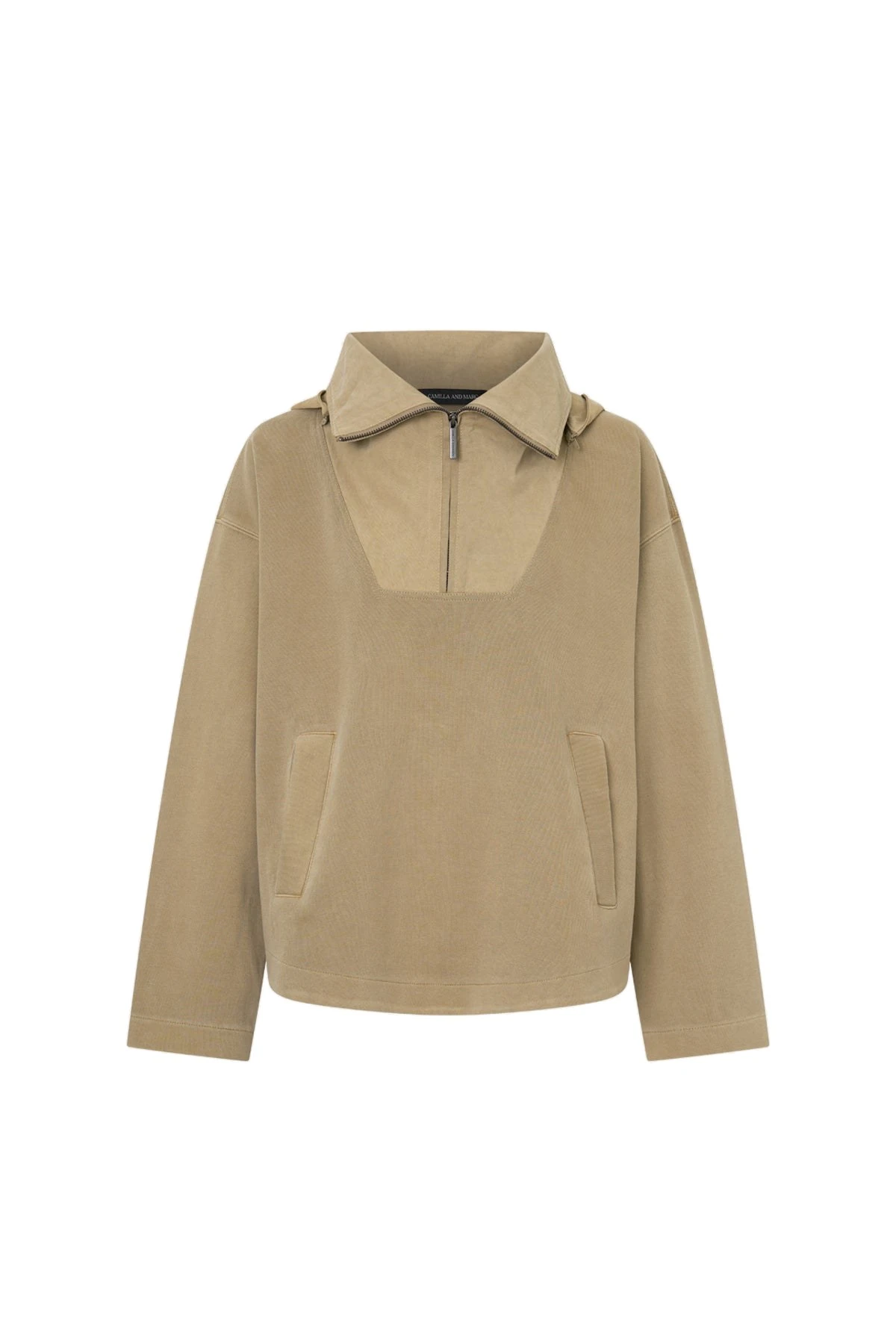 Camilla-and-Marc-Eira-Heavy-Jersey-Hooded-Pullover-in-Oyster Camilla and Marc Eira Heavy Jersey Hooded Pullover in Oyster | Hoodies | Luxury Shoes